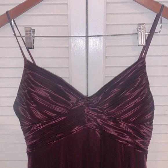 Vintage Deep Purple Midi dress Satiny Medium - Picture 6 of 6